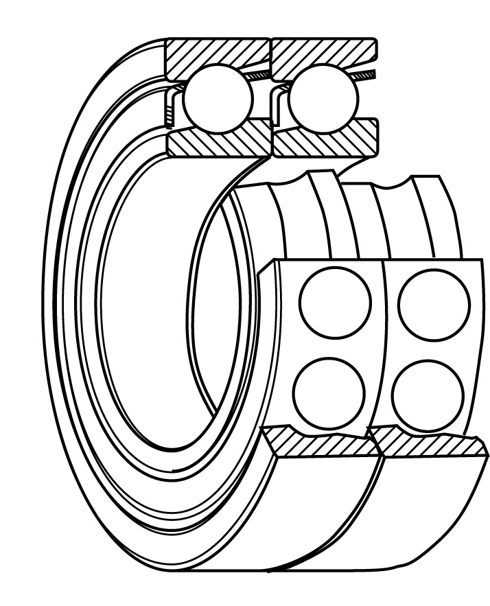 Matched Angular Contact Ball Bearings