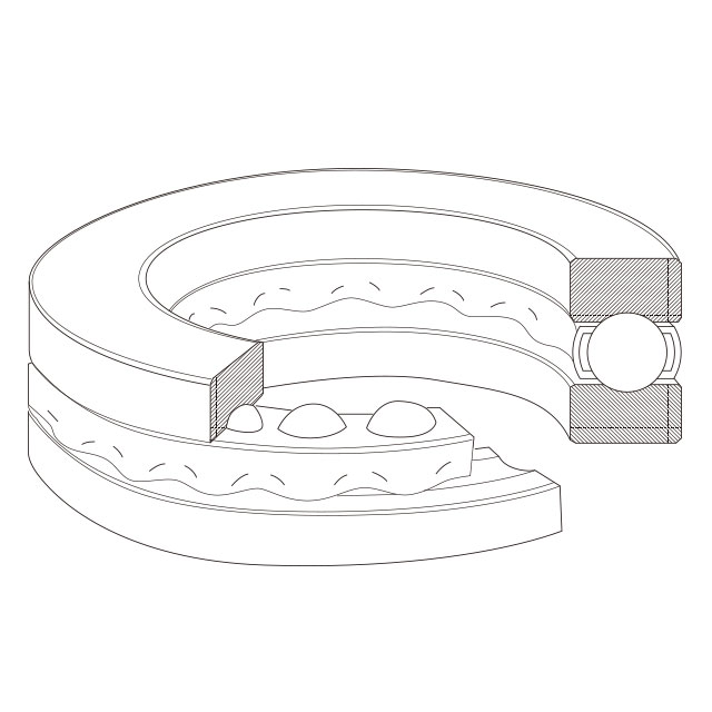 Single-Direction Thrust Ball Bearings